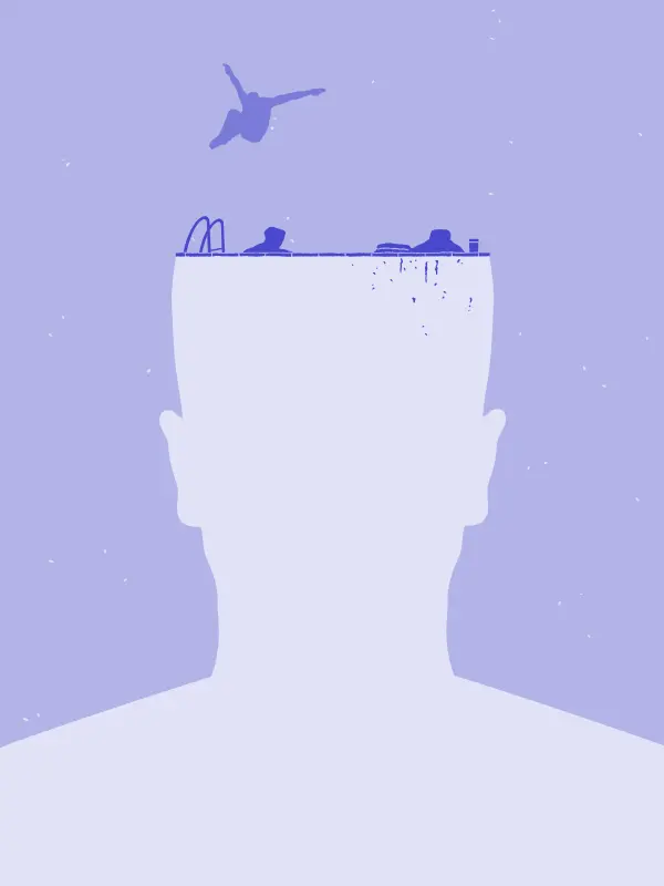 Avatar as a public pool with swimmers