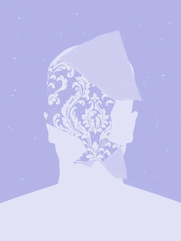 Avatar with torn up wallpaper