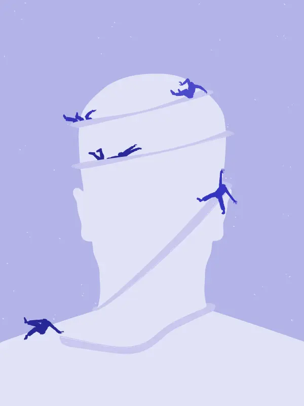 Avatar with marble run and people sliding