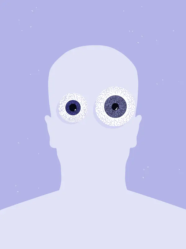 Avatar with big eyeballs