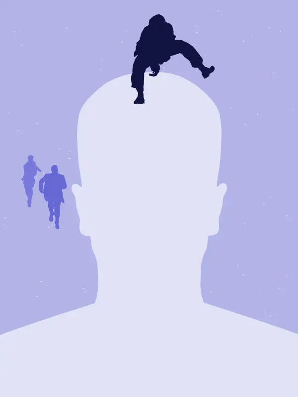 Avatar followed by running men
