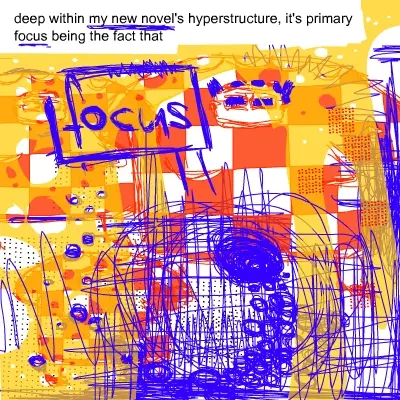 A third layer is hidden within the hyperstructure of my novel. Comic