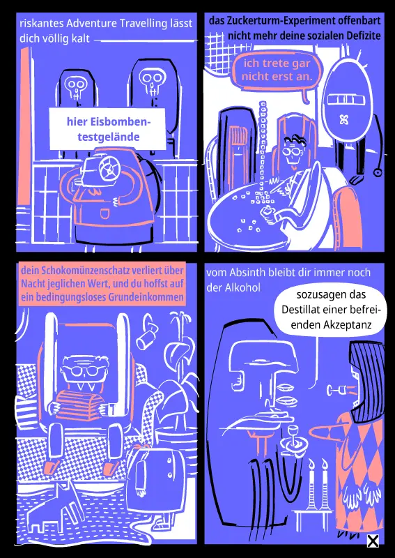 7 Dinge ohne Zucker, Comic