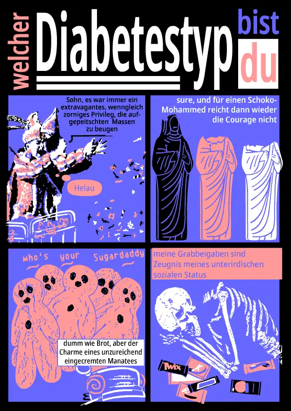 which type of diabetes, Comic