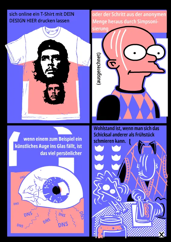 Custom labels, comic