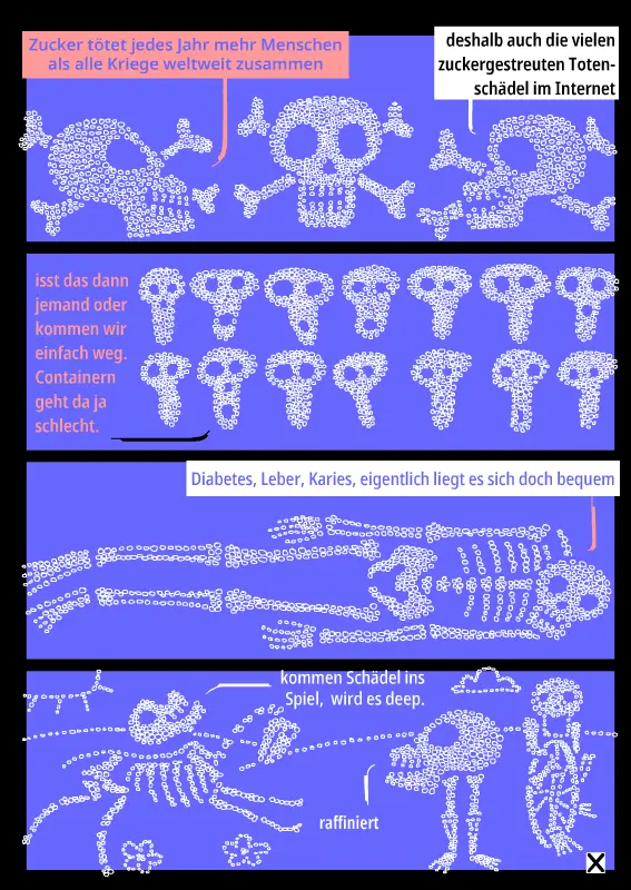 skulls made of sugar
